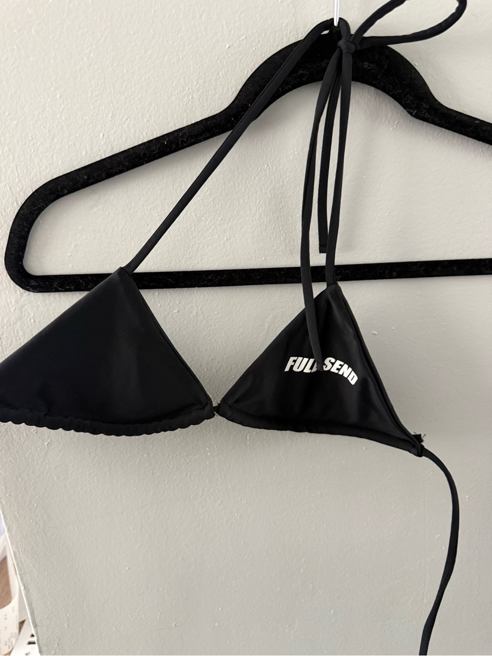 FULL SEND Black Triangle Bikini